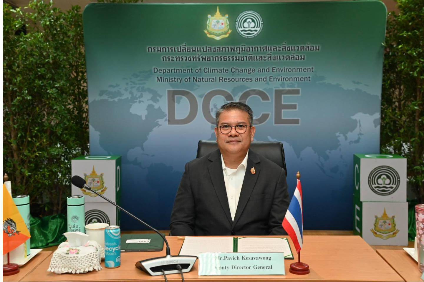 กรมลดโลกร้อนให้การต้อนรับคณะผู้แทนจากกรมสิ่งแวดล้อมร่วมแลกเปลี่ยนนโยบายด้านการเปลี่ยนแปลงสภาพภูมิอากาศระดับประเทศ